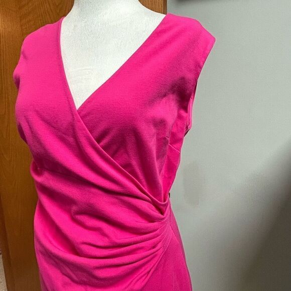 Diane Von Furstenberg‎ Layne draped jersey dress pink size 8 - Picture 5 of 15
